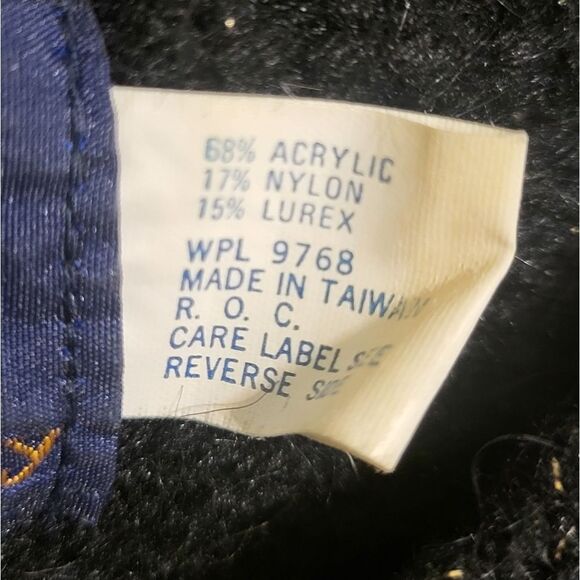 Vintage Bonnie Lee Division Of Leroy Black Star Moon Sweater, Eu Size 40 US L - Picture 7 of 9